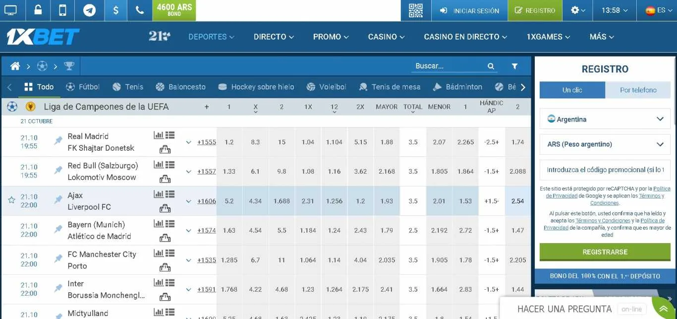 1xBet sports betting